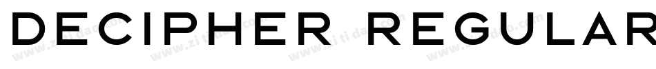 Decipher Regular字体转换